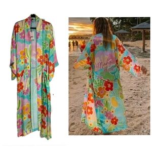 New SPELL by GYPSY Margi Hour Maxi Robe in Tutti Fruiti size M/L